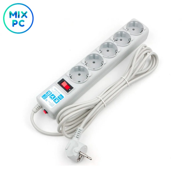 Сетевой фильтр Powercube SPG-B-10 3м 5 розеток белый