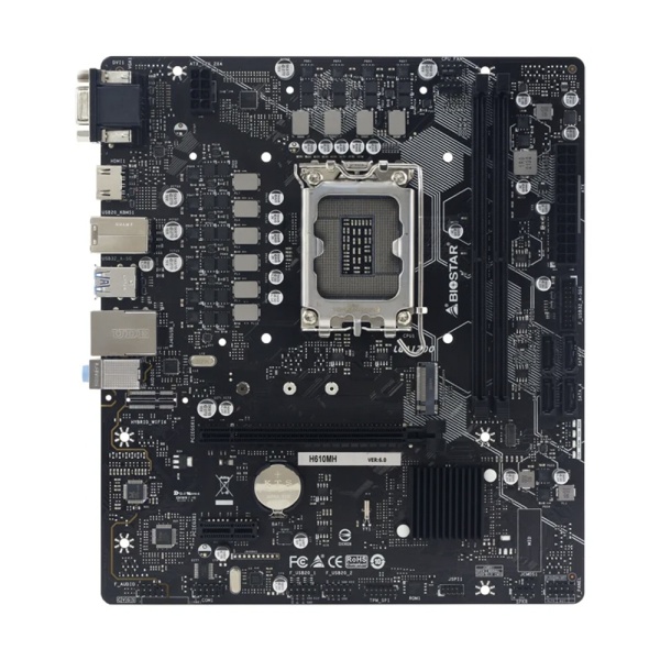 Материнская плата LGA1700 Biostar H610MH Б/у