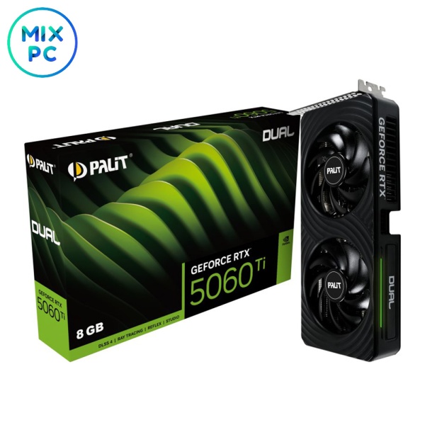 Видеокарта RTX 5060 Ti 8GB Palit DUAL NE7506T019P1-GB2062D