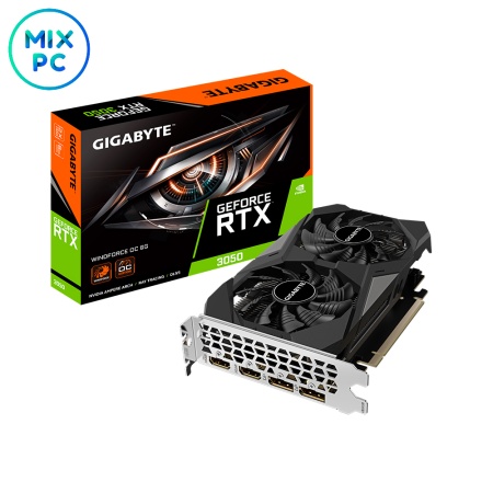 Видеокарта RTX3050 6GB GIGABYTE WINDFORCE GV-N3050WF2OC-6GD