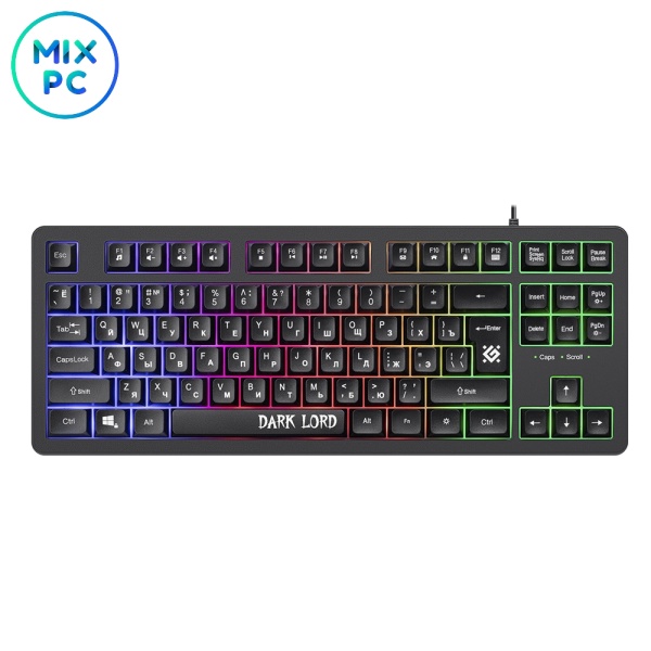 Игровая проводная клавиатура Defender Dark Lord GK-580 USB Black