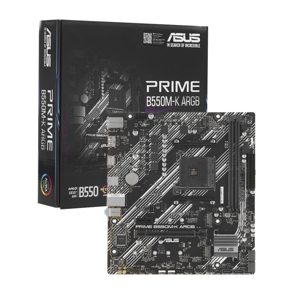 Материнская плата AM4 ASUS PRIME B550M-K ARGB