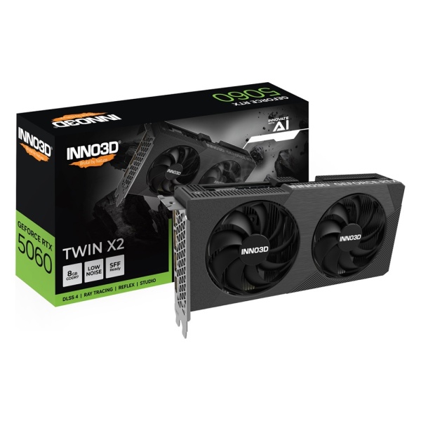 Видеокарта RTX 5060 8GB Inno3D TWIN X2 N50602-08D7-195071N