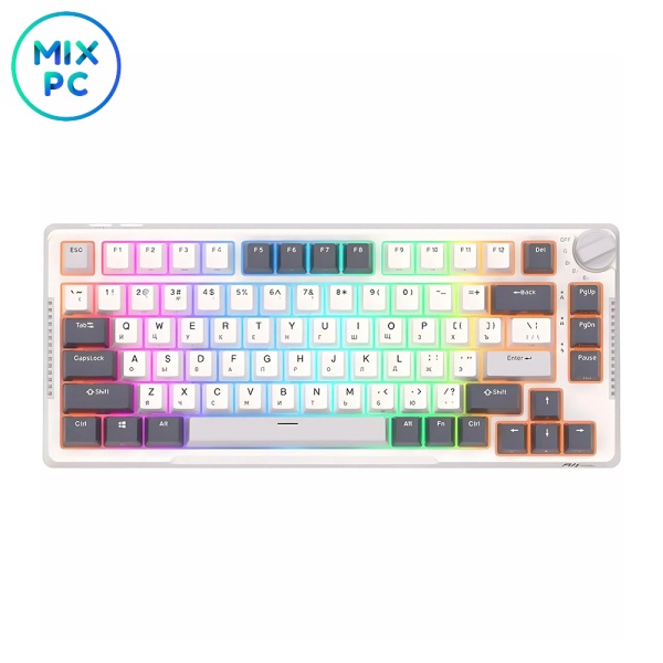 Клавиатура Royal Kludge RK-H81 White Night Blue switch