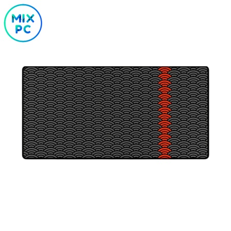 Коврик для мыши RSQ Gaming XL Gray Red Pattern