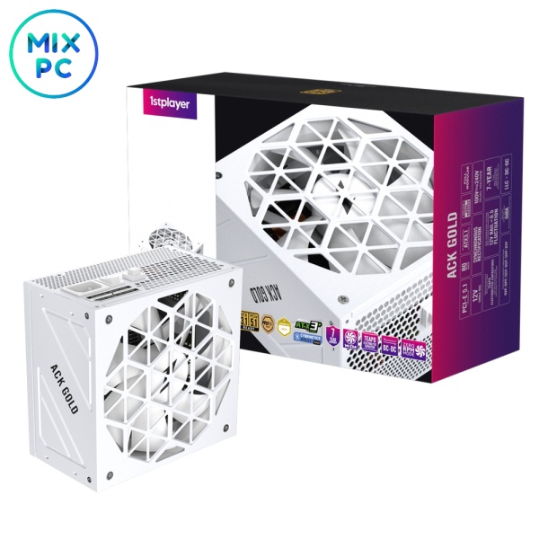 Блок питания 750W 1STPlayer ACK White 80+ Gold