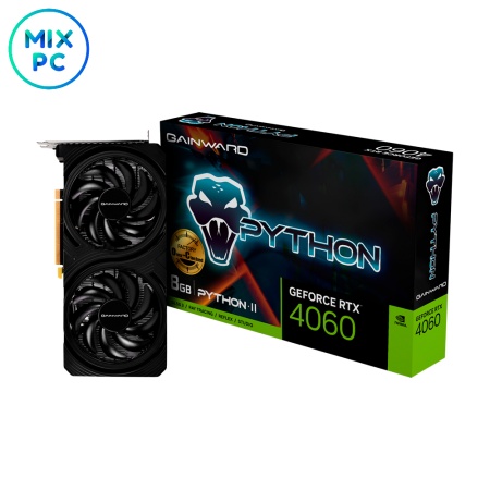 Видеокарта RTX4060 8GB Gainward Python II OC NE64060S19P1-1070V