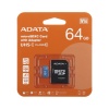 Карта памяти microSD 64GB ADATA Premier V10 (SD адаптер)