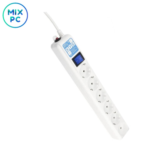Сетевой фильтр Powercube SPL(5+1)-16B-P-3М-WHITE 3м 6 розеток белый