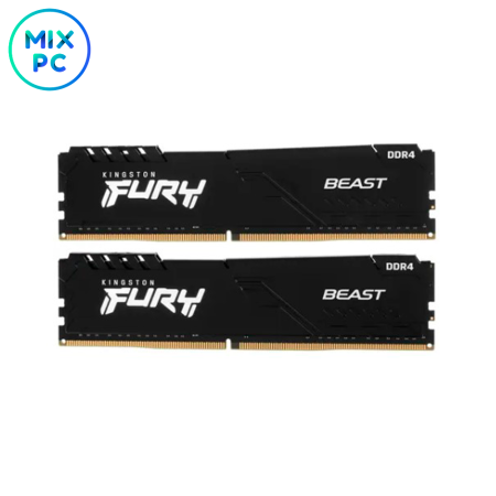 Оперативная память DDR4 16GB (2x8GB) 3200MHz Kingston FURY Beast Black Б.У.
