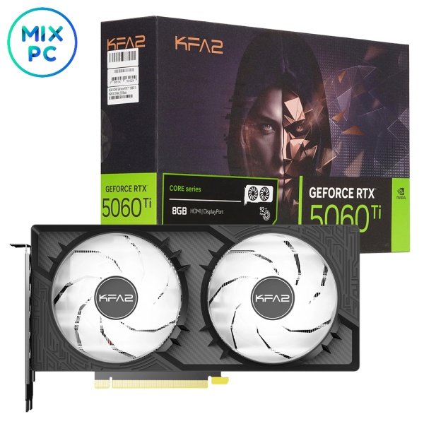 Видеокарта RTX 5060 Ti 8GB KFA2 CORE OC 2FAN LED