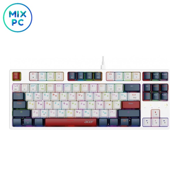 Игровая механическая клавиатура Acer OKW305 White