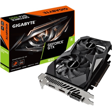 Видеокарта GTX1650 D6 4Gb Gigabyte GV-N1656WF2OC-4GD 2.0