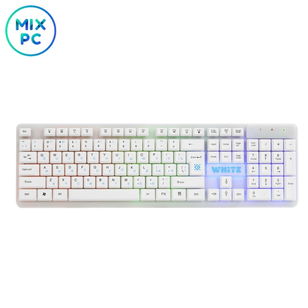 Игровая проводная клавиатура Defender GK-172 USB White