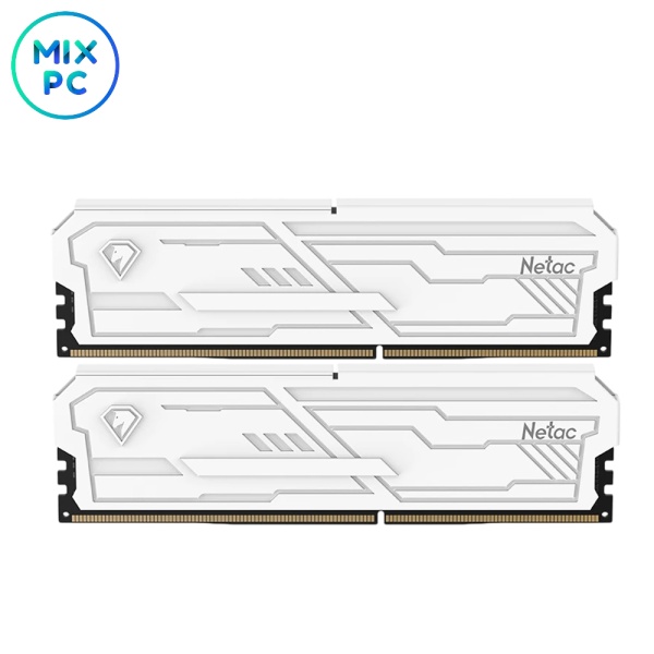Оперативная память DDR4 16GB (2x8GB) 3200MHz CL16 Netac Shadow III White