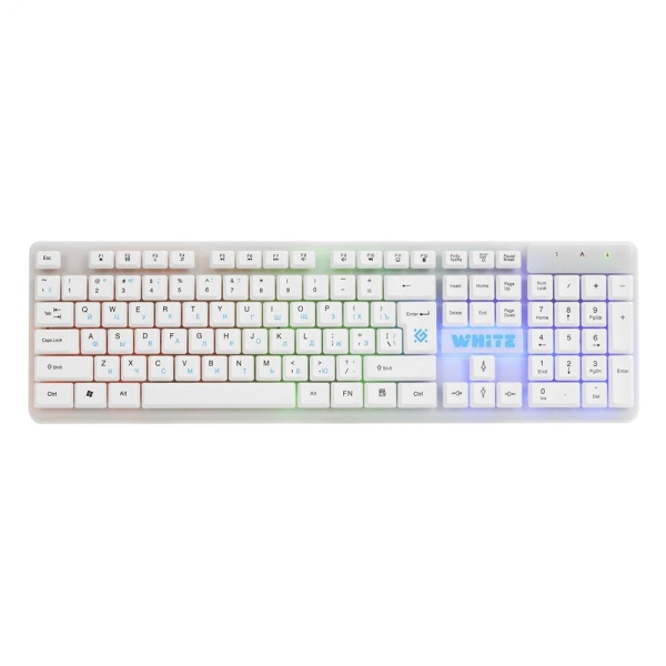 Игровая проводная клавиатура Defender GK-172 USB White