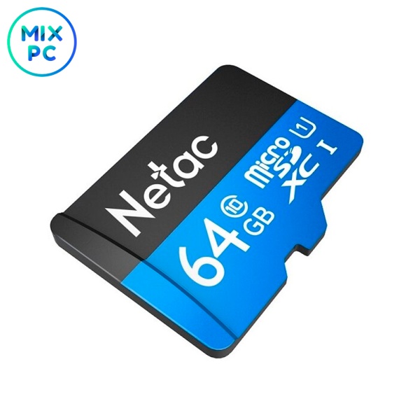 Карта памяти microSD 64GB Netac P500 (SD адаптер)