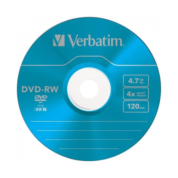 Диск Verbatim DVD-RW 4.7GB 4x Color