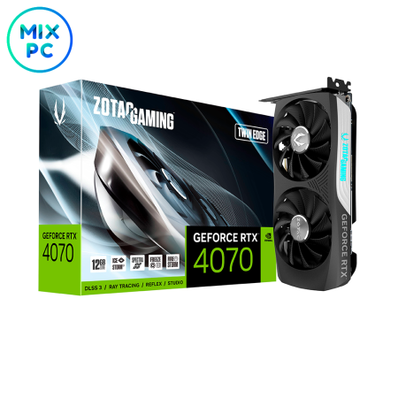 Видеокарта RTX4070 12GB Zotac TWIN EDGE ZT-D40740E-10M