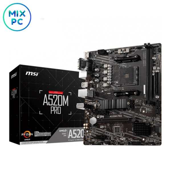Материнская плата AM4 MSI A520M PRO