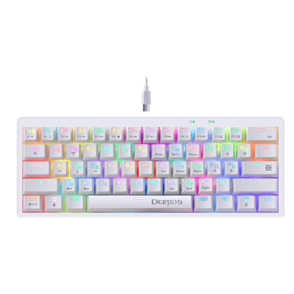 Игровая проводная клавиатура Defender Deimos GK-303 USB White