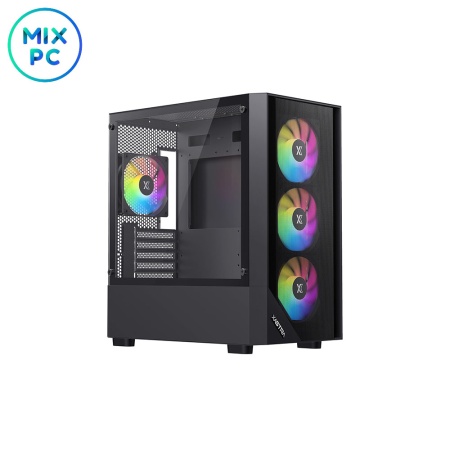 Корпус XASTRA А401М 4FRGB Black