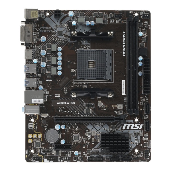 Материнская плата AM4 MSI A320M-A PRO Б/у