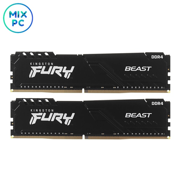 Оперативная память DDR4 64GB (2x32GB) 3200MHz Kingston FURY Beast Black