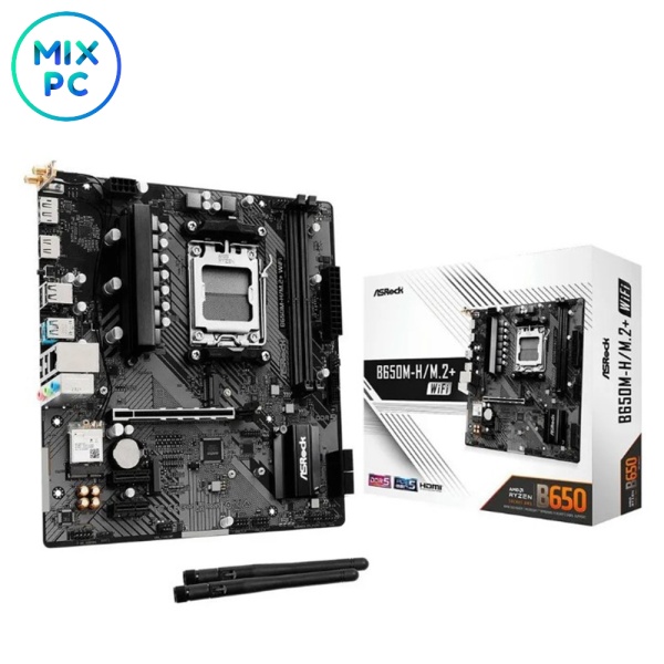 Материнская плата AM5 ASRock B650M-H/M.2+WIFI