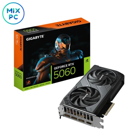 Видеокарта RTX 5060 8GB GIGABYTE WINDFORCE GV-N5060WF2-8GD