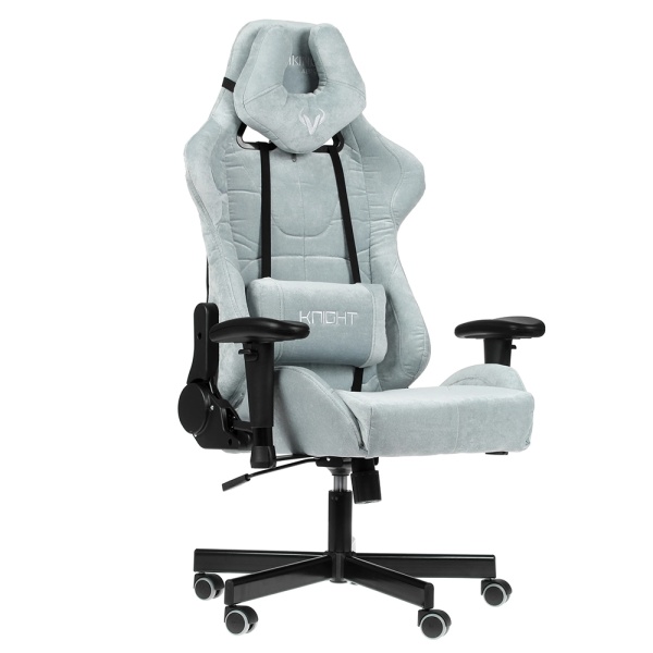 Кресло компьютерное Zombie VIKING KNIGHT LT28 FABRIC Grey-Blue