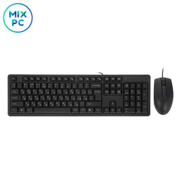 Комплект клавиатура+мышь проводная A4Tech KK-3330S