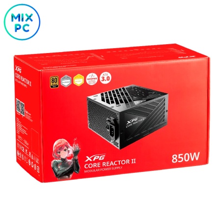 Блок питания 850W ADATA XPG CORE REACTOR II COREREACTORII850G-BKCEU 80+ Gold
