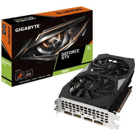 Видеокарта GTX1660 6Gb Gigabyte GV-N1660OC-6GD RTL