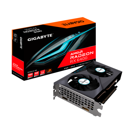 Видеокарта RX 6400 4Gb Gigabyte GV-R64EAGLE-4GD