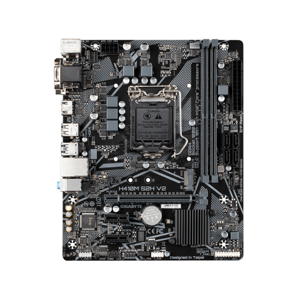 Материнская плата LGA1200 GIGABYTE H410M S2H V2 Б/у