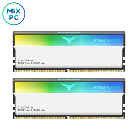 Оперативная память DDR5 32GB (2x16GB) 6000MHz CL30 TEAMGROUP T-Force Xtreem ARGB White