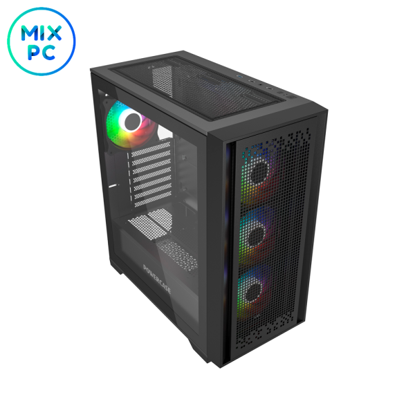 Корпус Powercase ByteFlow Black CBFB-A4