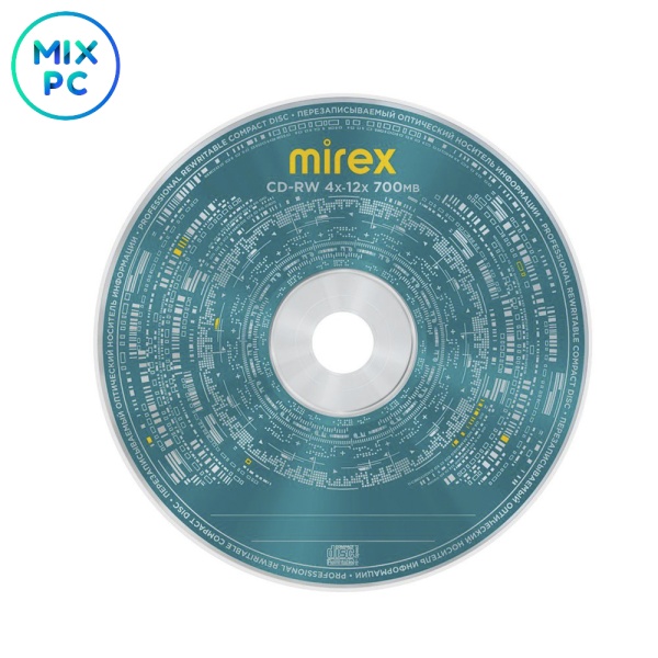 Диск CD-RW Mirex 700Mb, 12х, Slim Case
