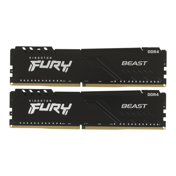 Оперативная память DDR4 64GB (2x32GB) 3600MHz CL18 Kingston FURY Beast Black KF436C18BBK2/64.