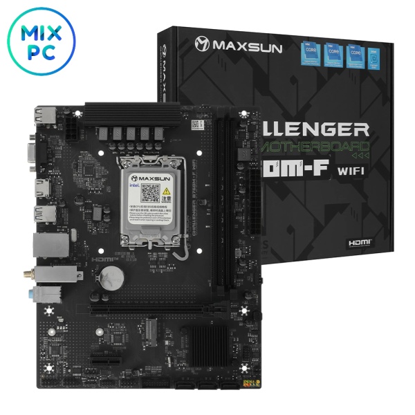 Материнская плата LGA1700 Maxsun MS-Challenger B760M-F WIFI DDR4