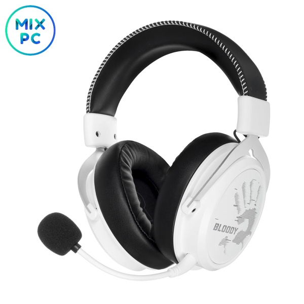 Игровые беспроводные наушники A4Tech Bloody MR590 Sports White