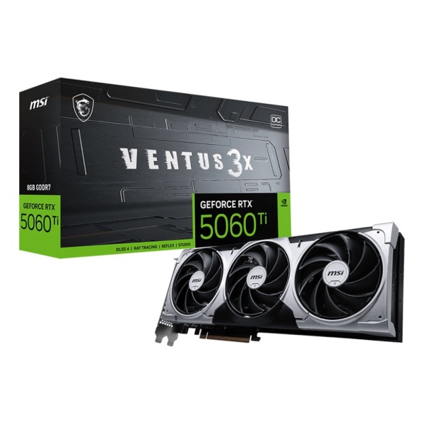 Видеокарта RTX 5060 Ti 8GB MSI VENTUS 3X OC