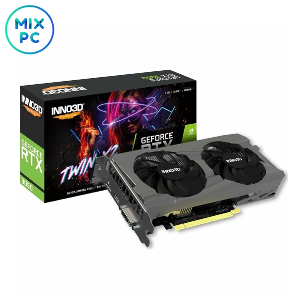 Видеокарта RTX 3050 6GB INNO3D GeForce TWIN X2 N30502-06D6-1711VA60