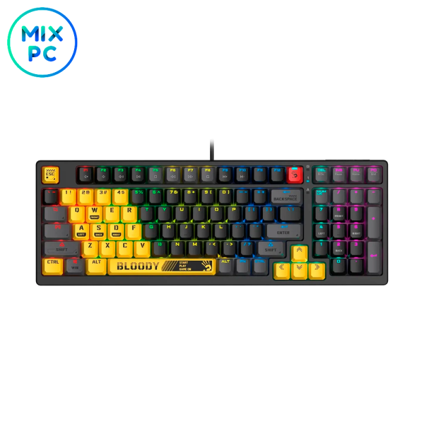 Клавиатура A4Tech Bloody S98 Sports Lime BLMS Plus Black/Yellow