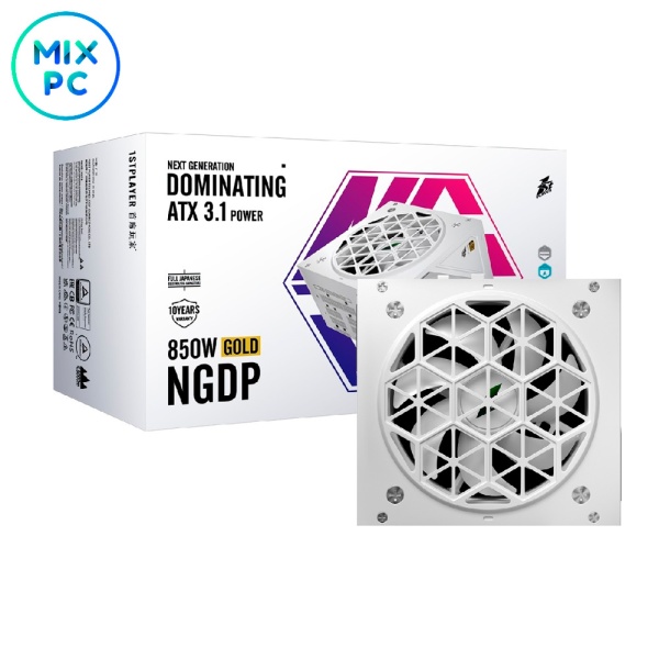 Блок питания 850W 1STPlayer NGDP White HA-850BA4-WH 80+ Gold