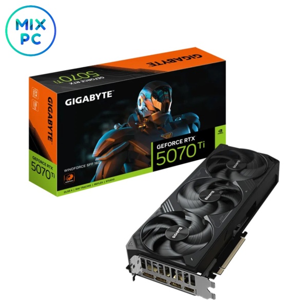 Видеокарта RTX 5070 Ti 16GB Gigabyte WINDFORCE GV-N507TWF3-16GD