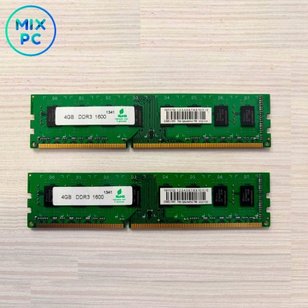 Оперативная память DDR3 8GB (2x4GB) 1600MHz NoName Б.У.