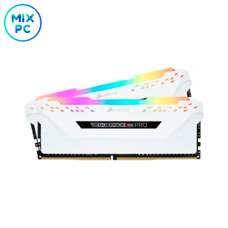 Оперативная память DDR4 16GB (2x8GB) 3000MHz Corsair Vengeance Pro RGB White Б.У.