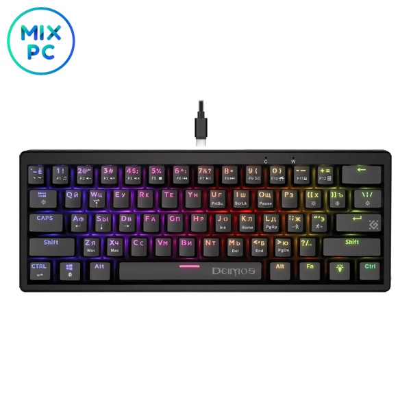 Игровая проводная клавиатура Defender Deimos GK-303 USB Black
